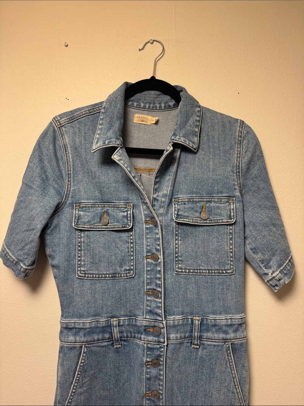Faherty Denim Jumpsuit - Picture 3 of 5